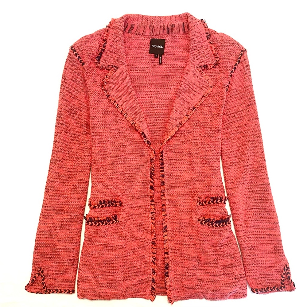 NIC+ZOE Pink Textured Blazer